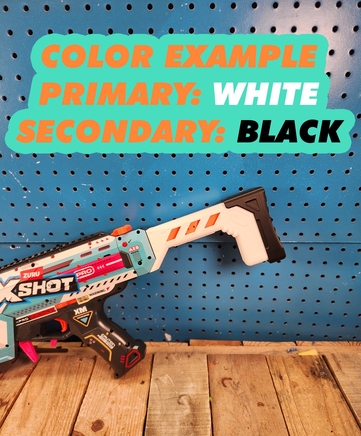 Stock Mod 2 - XShot Piston Pump Barrel Mod Toy