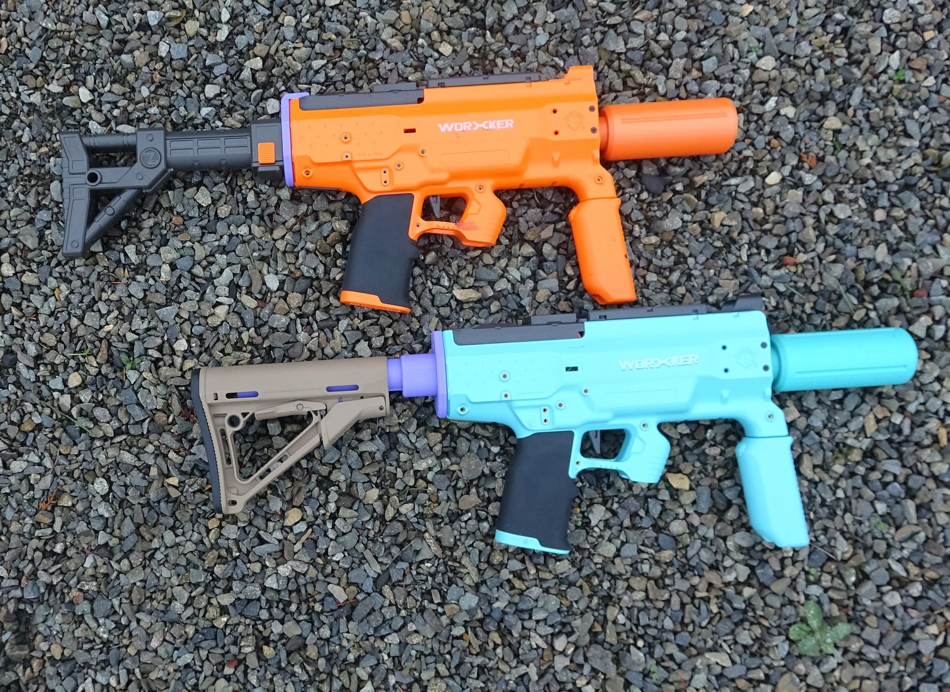 Worker Phoenix 2.0 Buffer Tube and NStrike Stock Attachment 3dPrinted