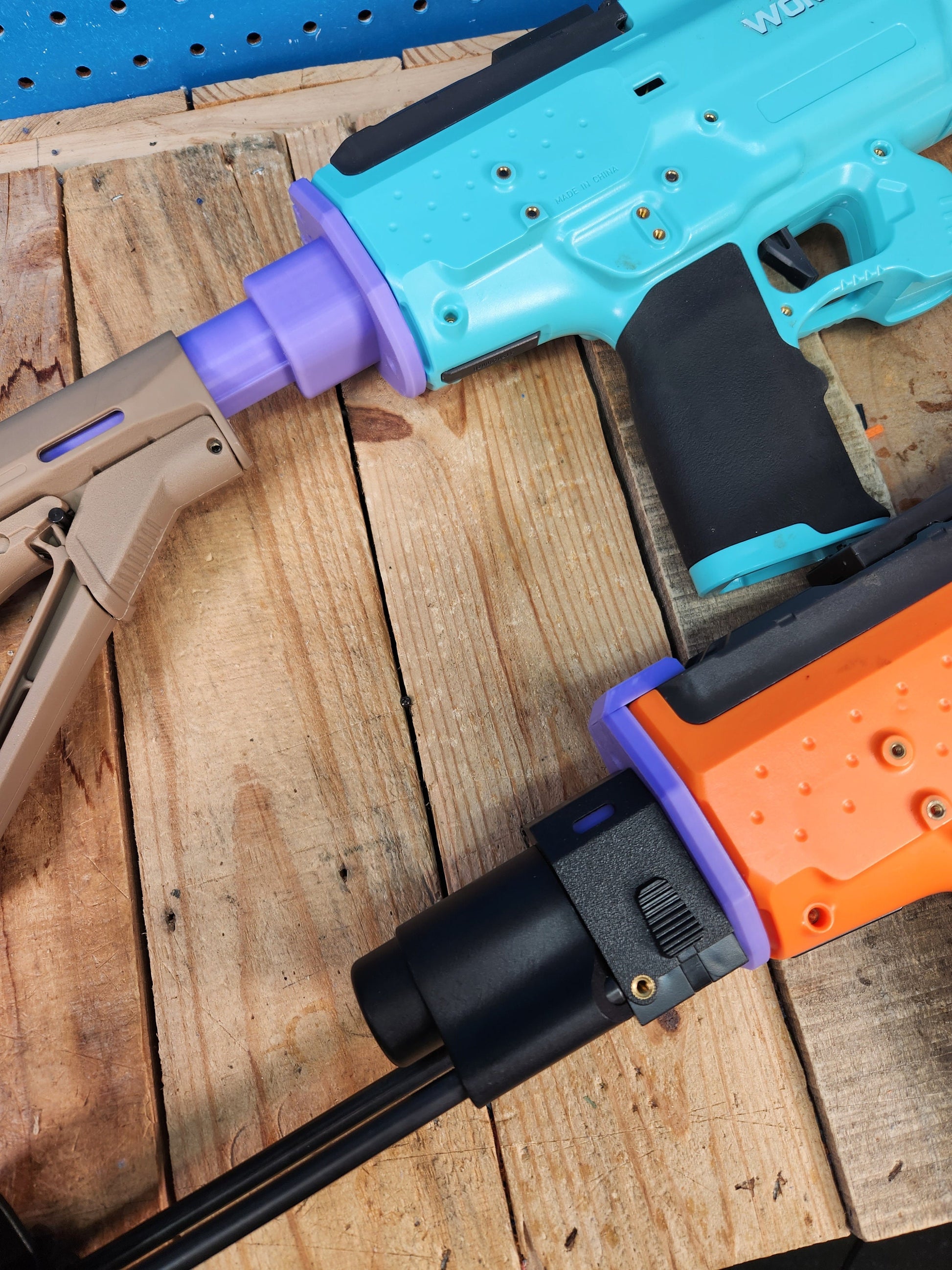 Worker Phoenix 2.0 Buffer Tube and NStrike Stock Attachment 3dPrinted