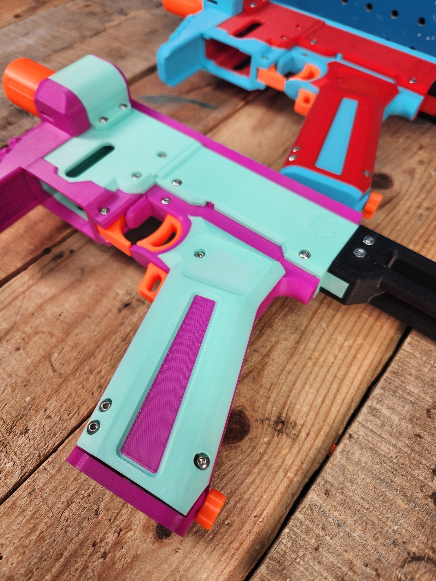 XFA1 SMG Mech Micro Blaster 3Dprinted
