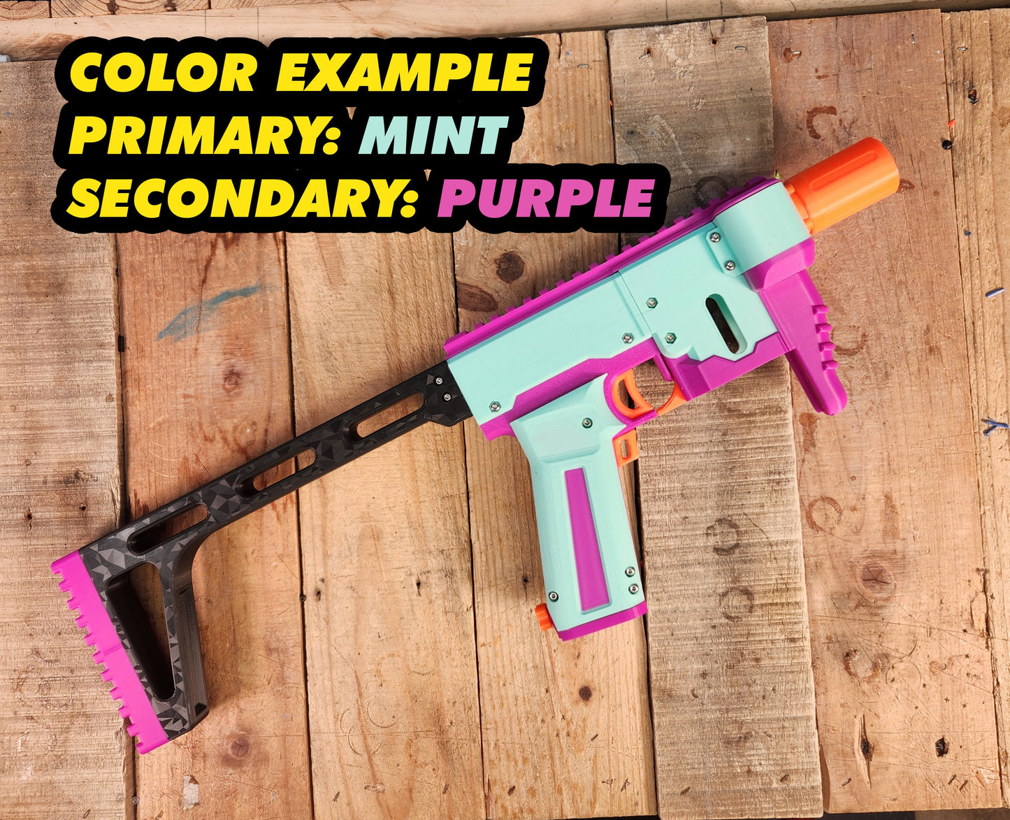 KIT - XFA1 SMG Mech Micro Blaster 3Dprinted