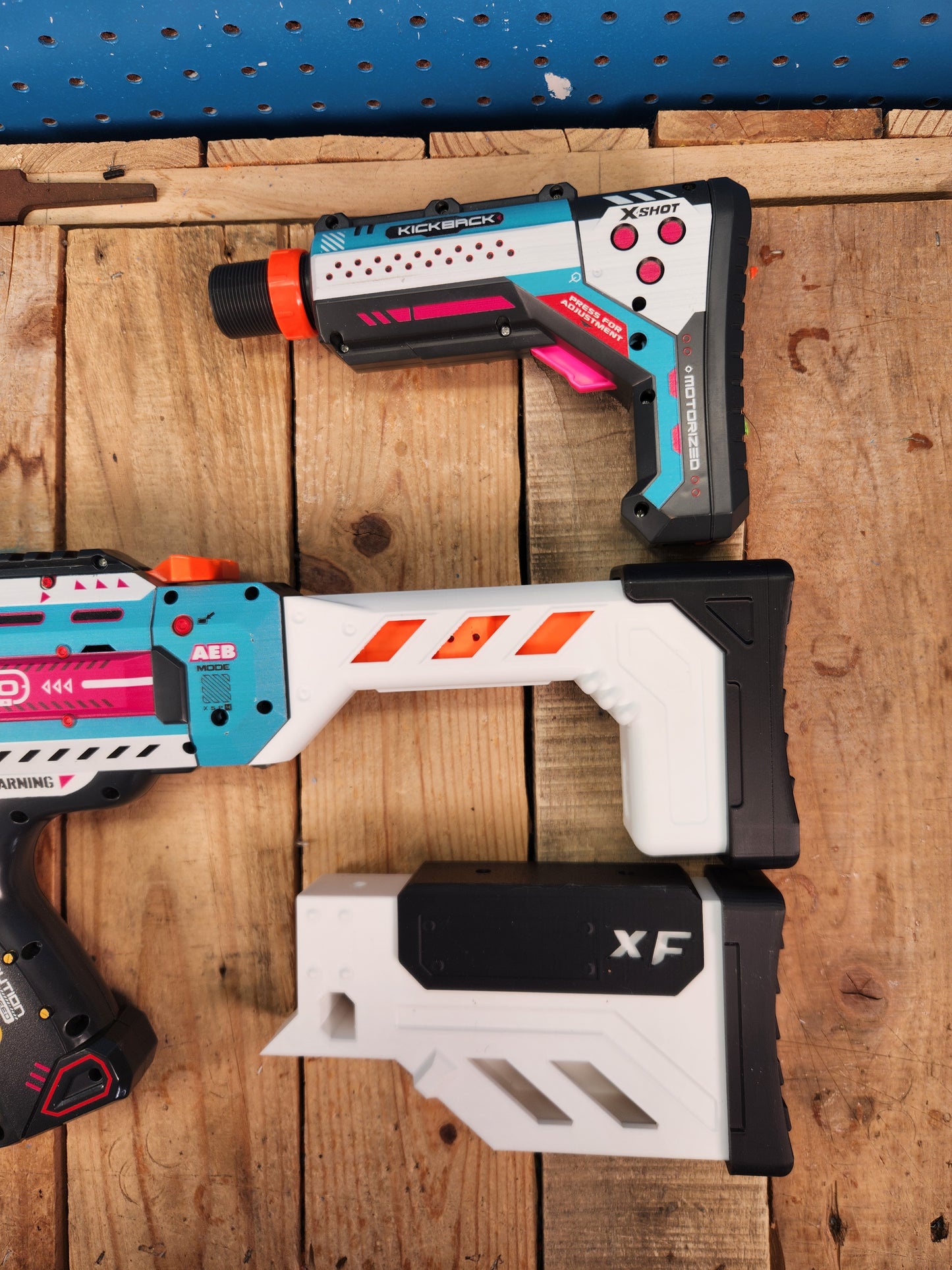Stock Mod 2 - XShot Piston Pump Barrel Mod Toy