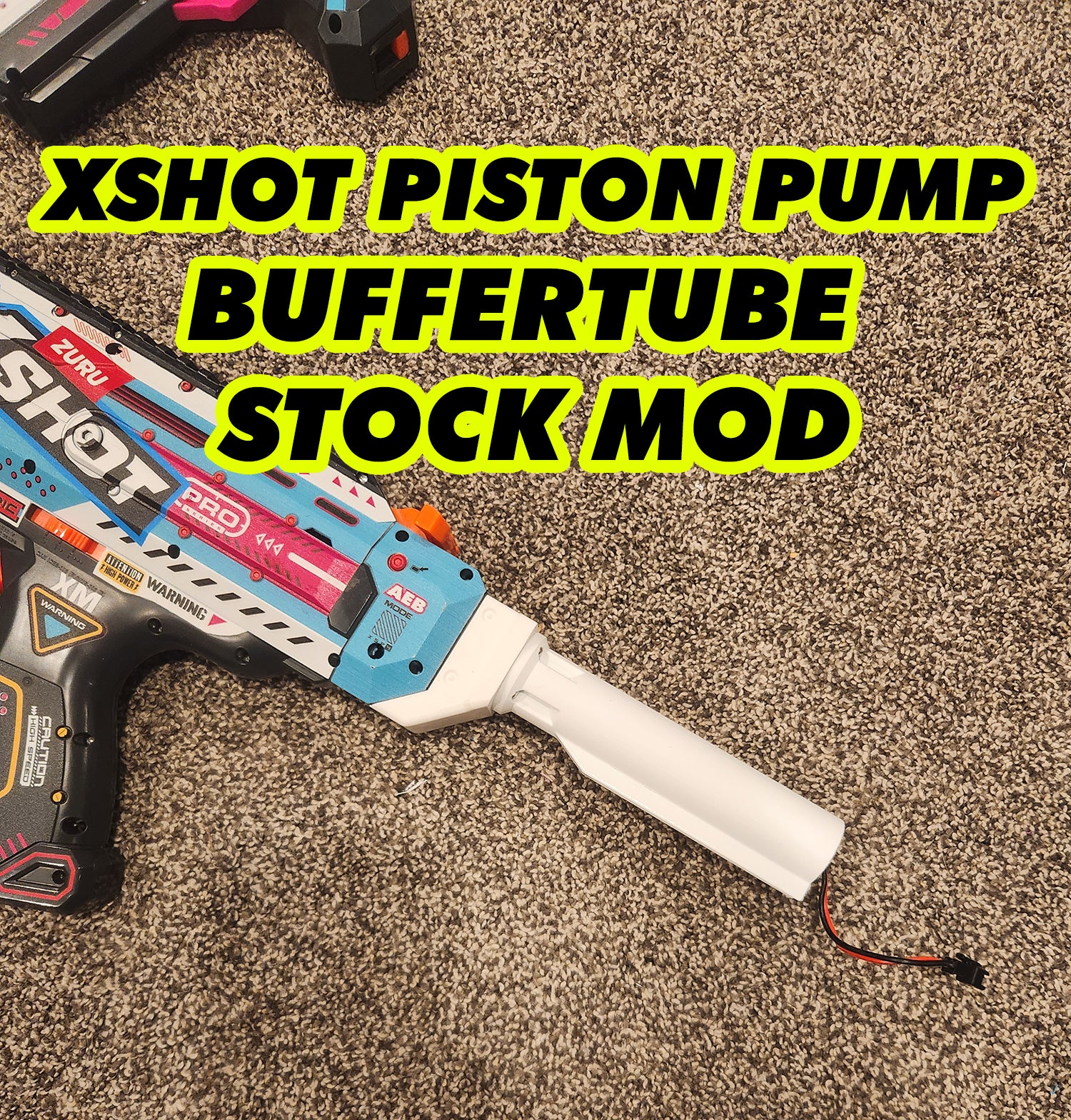 Buffer Tube MOD - XShot Piston Pump Toy Blaster – XFoxGames