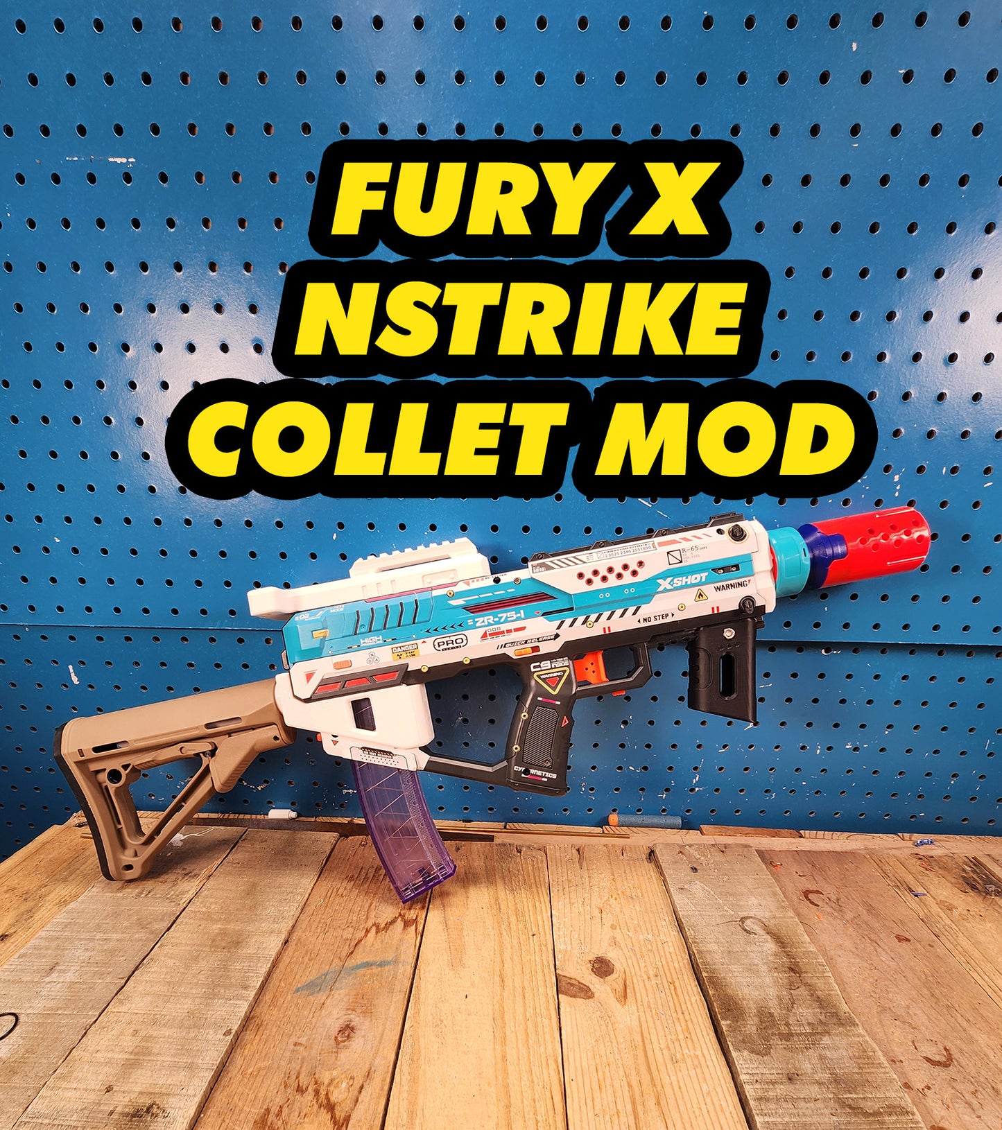 X-Shot Pro Fury X NStrike Barrel Collet Mod