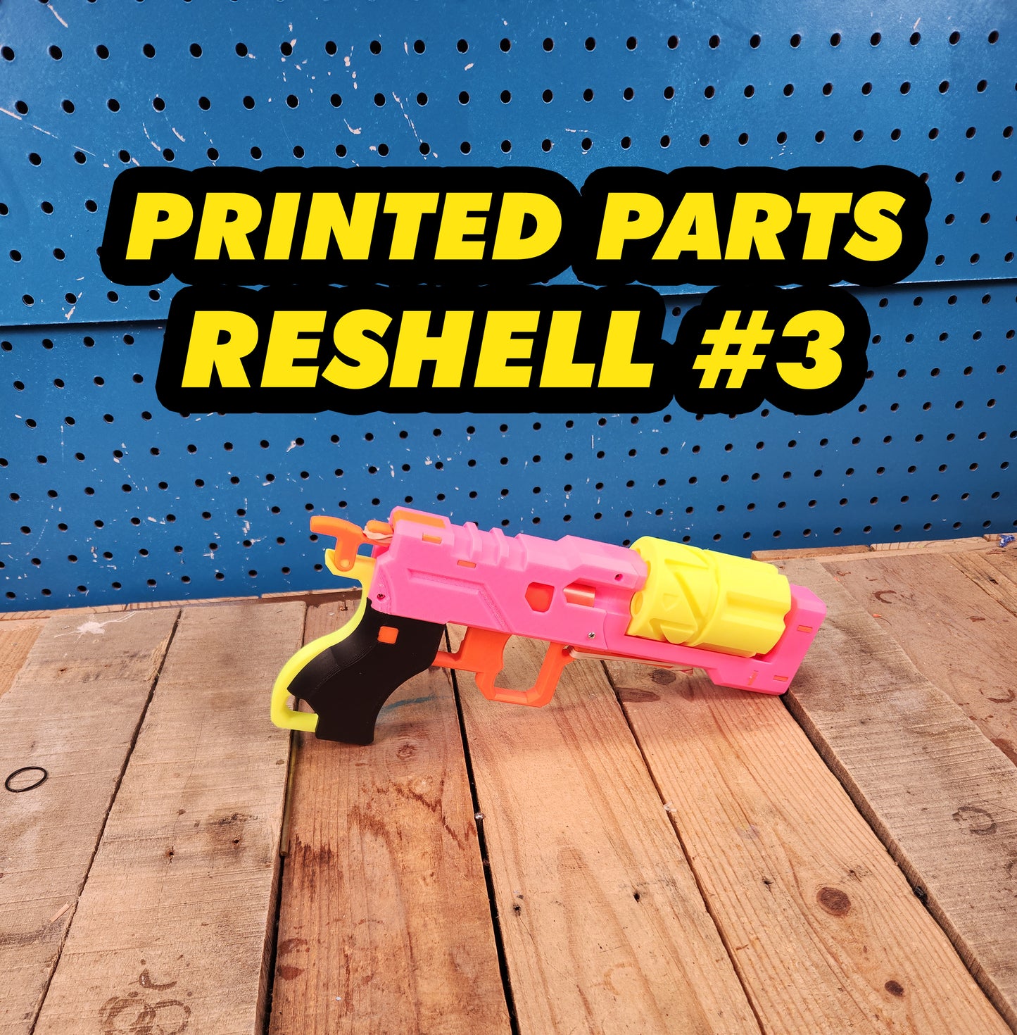 3DPrinted Parts GenCoMegawerks XShot Micro Blaster Reshell Type 3