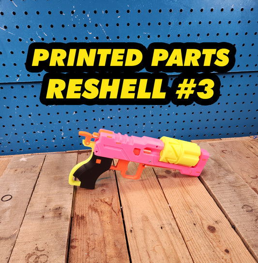 3DPrinted Parts GenCoMegawerks XShot Micro Blaster Reshell Type 3