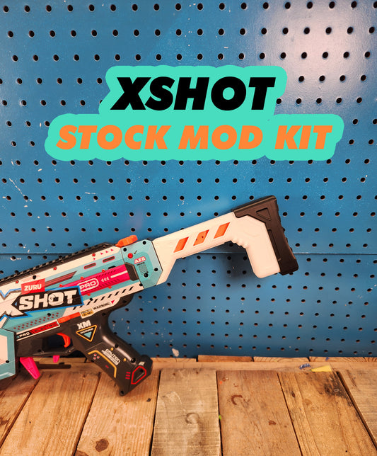 Stock Mod 2 - XShot Piston Pump Barrel Mod Toy