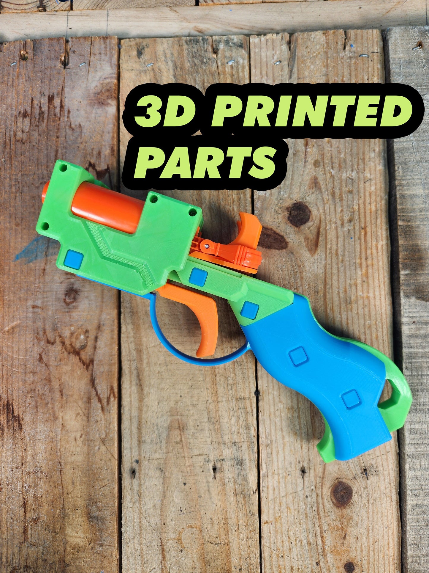 3DPrinted Parts - GenCoMegawerks XShot Micro Blaster Reshell Type 3